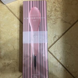 Hair straighter steam heat comb